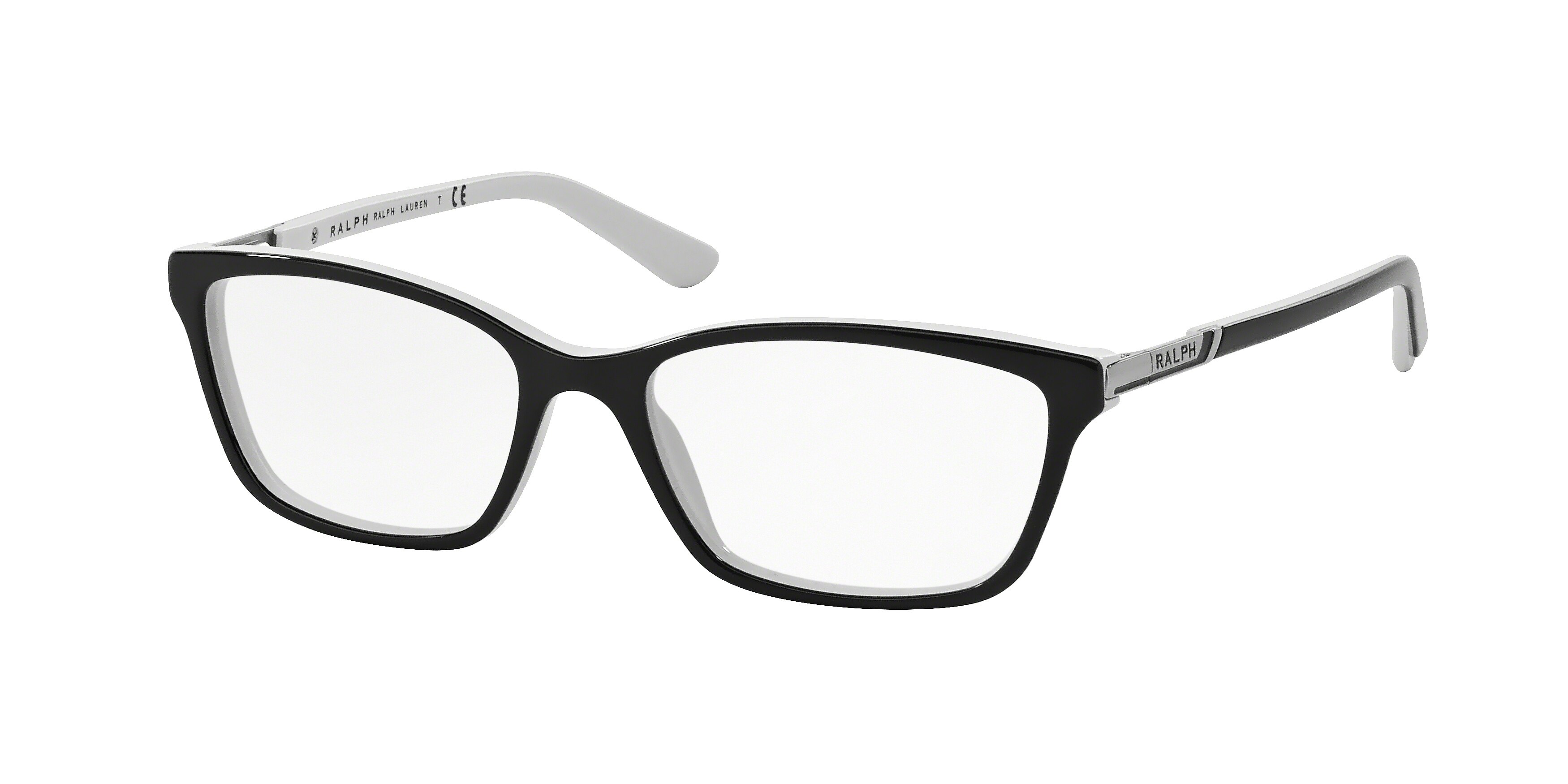 Ralph Lauren Damen RA7044 1139 Optische Fassungen Acetat Schwarz Transparent Cat Eye Normal-image